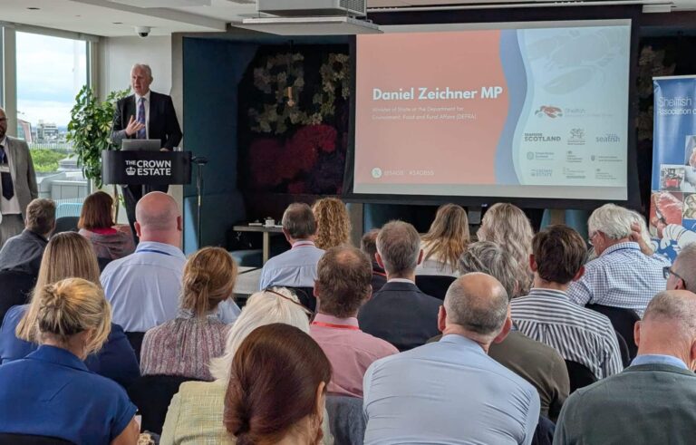 Daniel Zeichner MP taking questions from the audience at the 2025 conference.